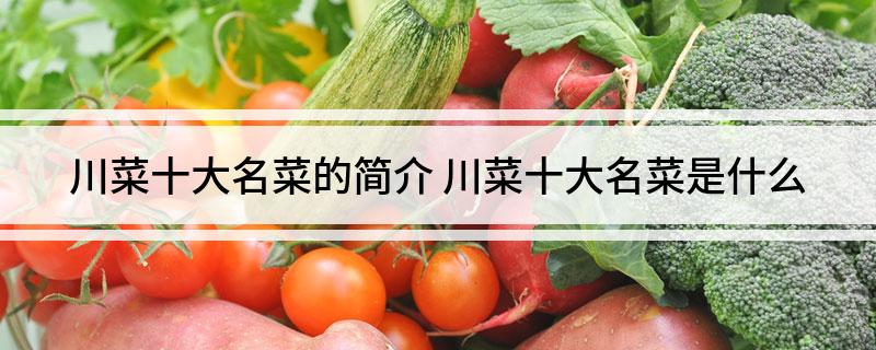 川菜十大名菜的简必威 betway必威介 川菜十大名菜是什么(图1)